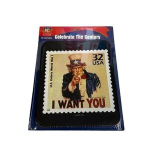 US Postal Service I Want You Celebrate the Century Mouse Pad Sealed Uncle Sam